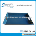 Rectangle large size Melamine tray, blue color, 20 inch